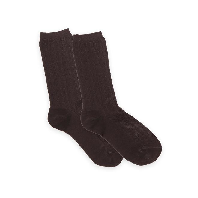 Basic Editions Women S 2 Pairs Wardrobe Assortment Ribbed Crew Socks