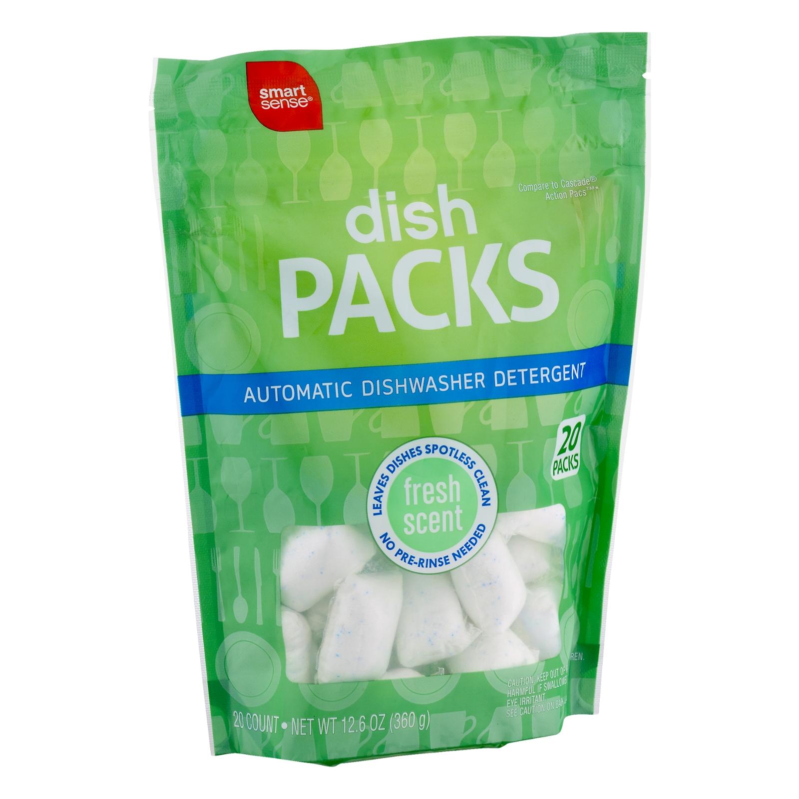 Smart Sense Dish Packs Automatic Dishwasher Detergent Fresh Scent - 20 CT Smart Sense Dish Packs Automatic Dishwasher Detergent Fresh Scent - 20 CT