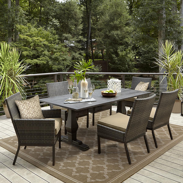 Grand Resort L Dn1780sal T Monterey Outdoor Dining Table American Freight Sears Outlet