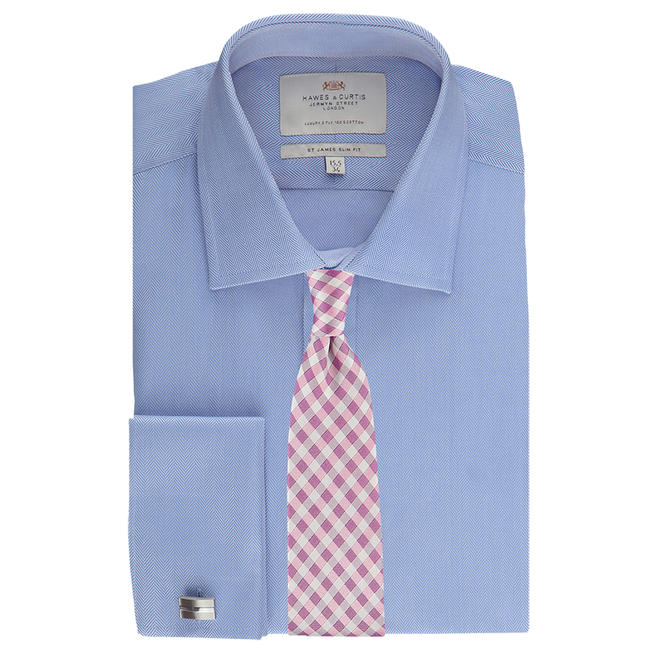 Men's Herringbone Dress Shirt