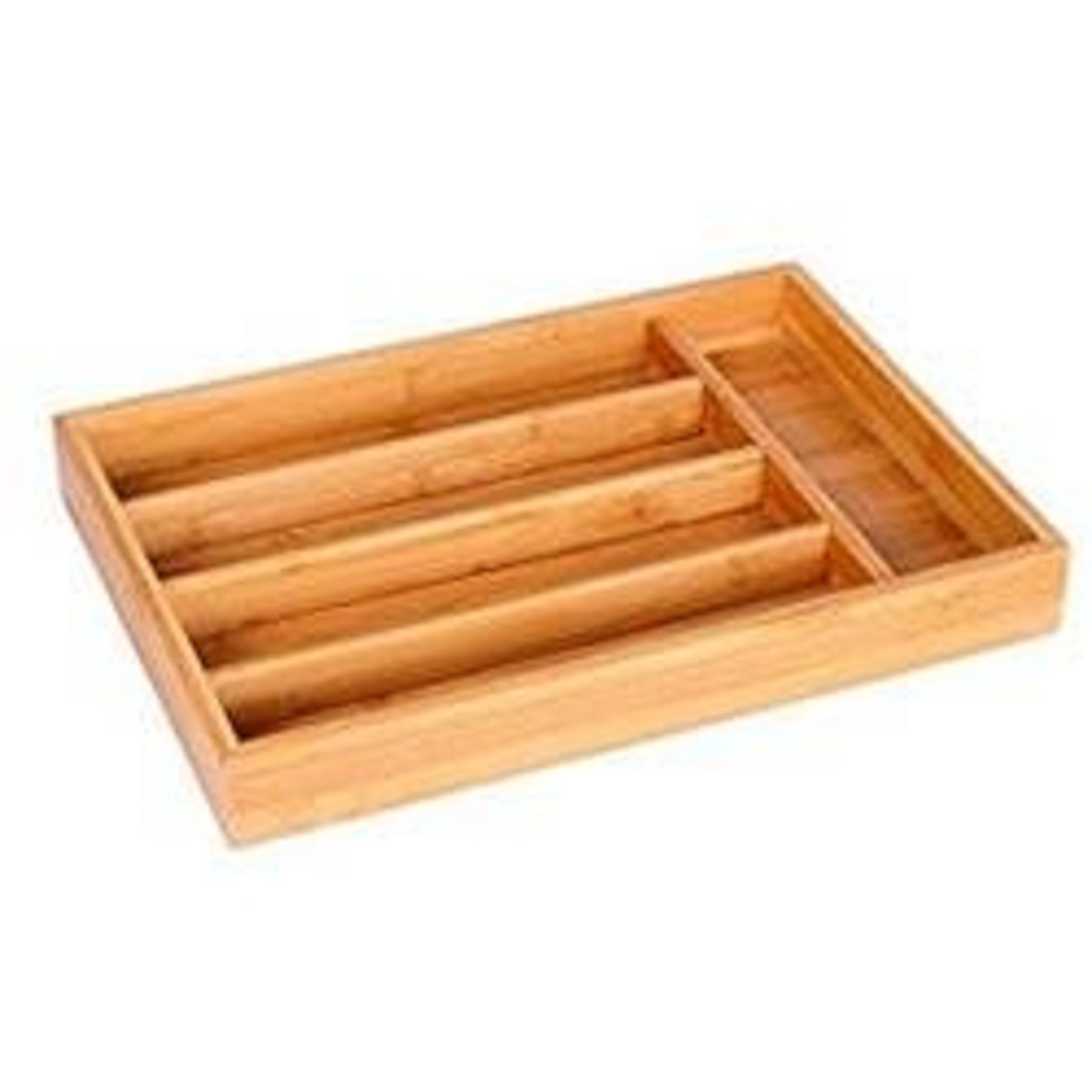 Culinary Edge Bamboo Utility Drawer Organizer- 5 Compartment
