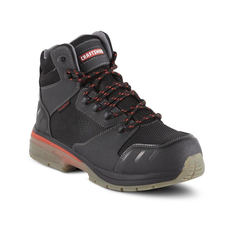 Craftsman Men's Jefferson Waterproof Work Boot Black/Gray