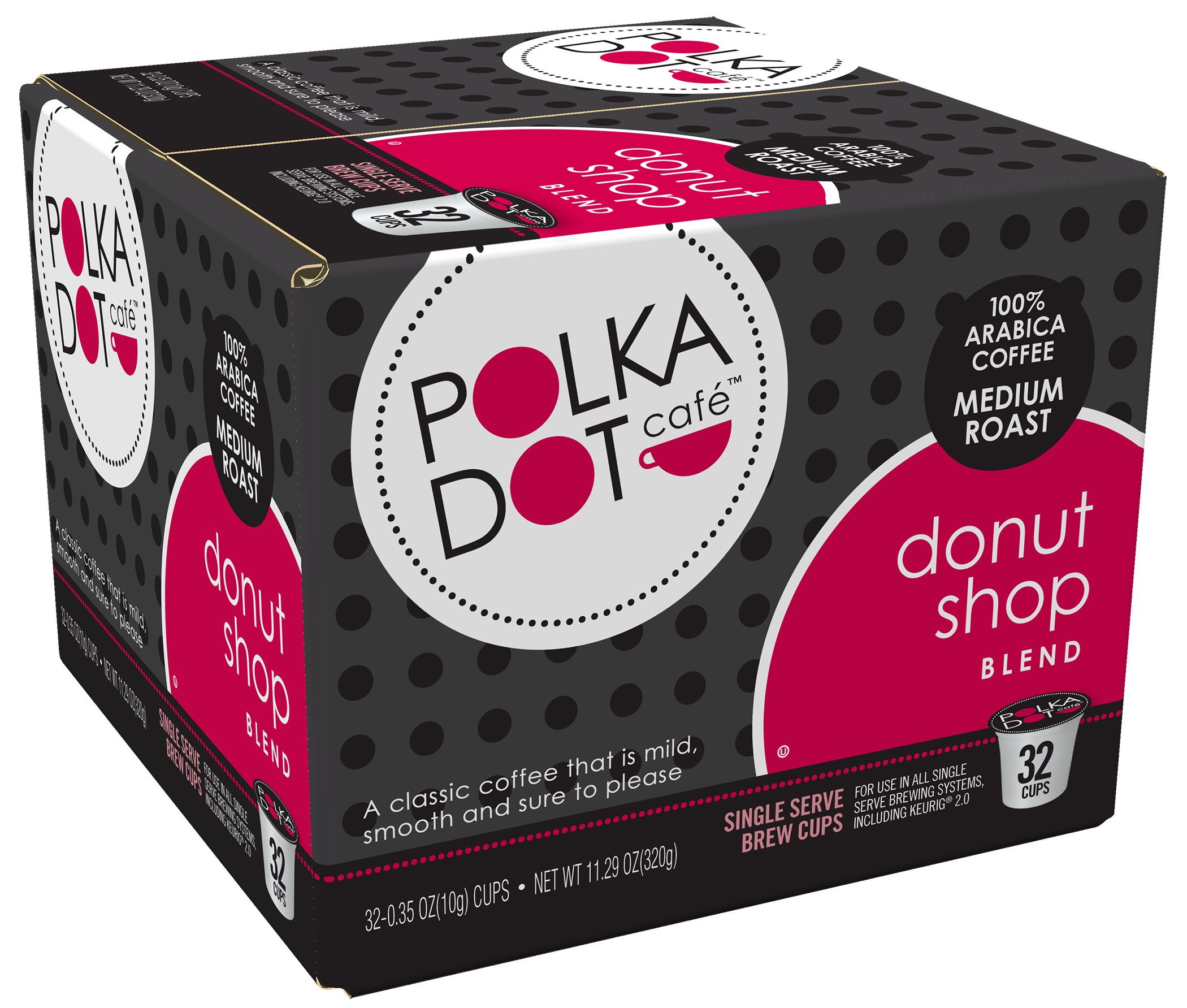 Polka Dot Cafe Donut Shop 32 ct. K Cups Shop Your Way Online