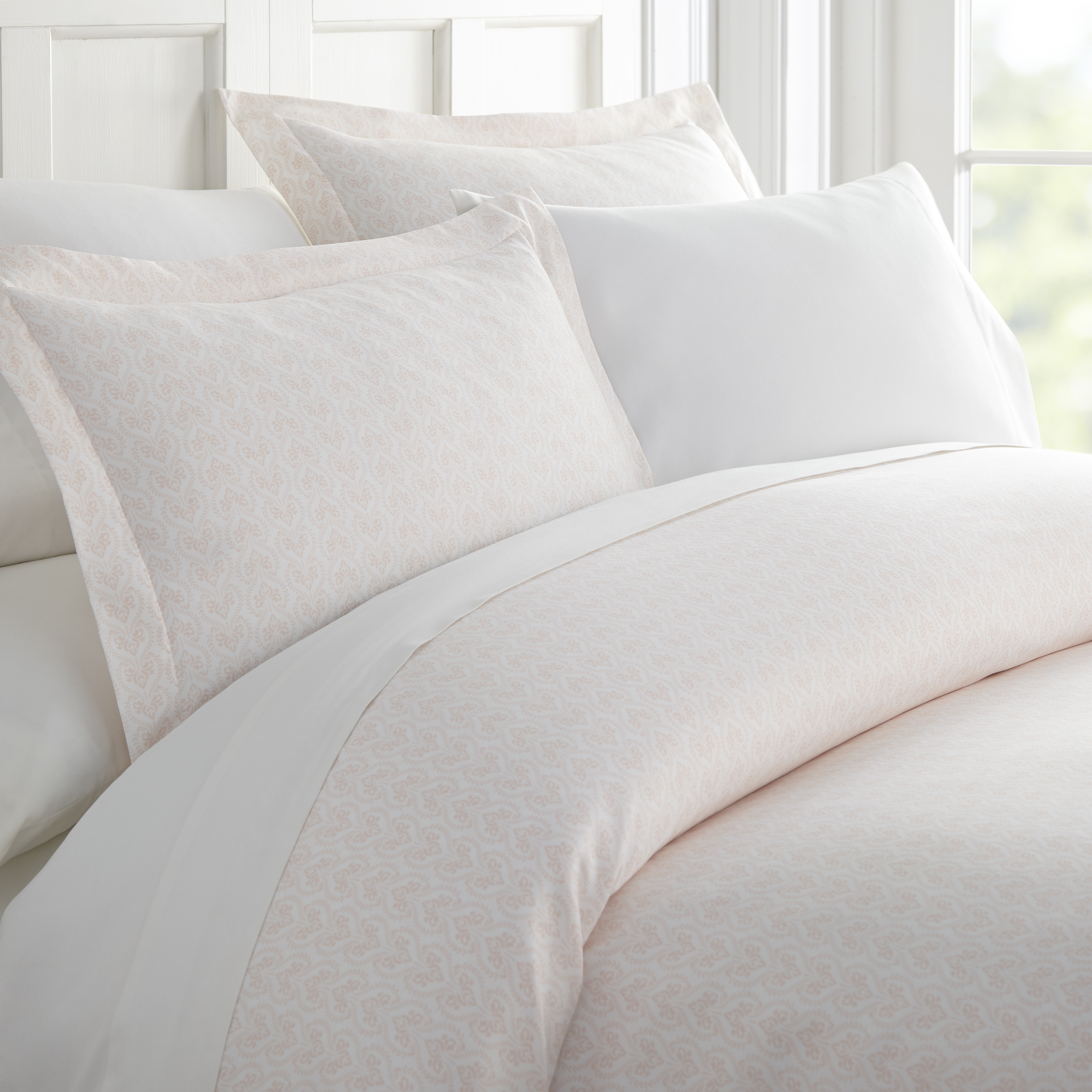 ienjoy Home Premium Ultra Soft Classic in Pink Pattern 3 Piece Duvet Cover Set