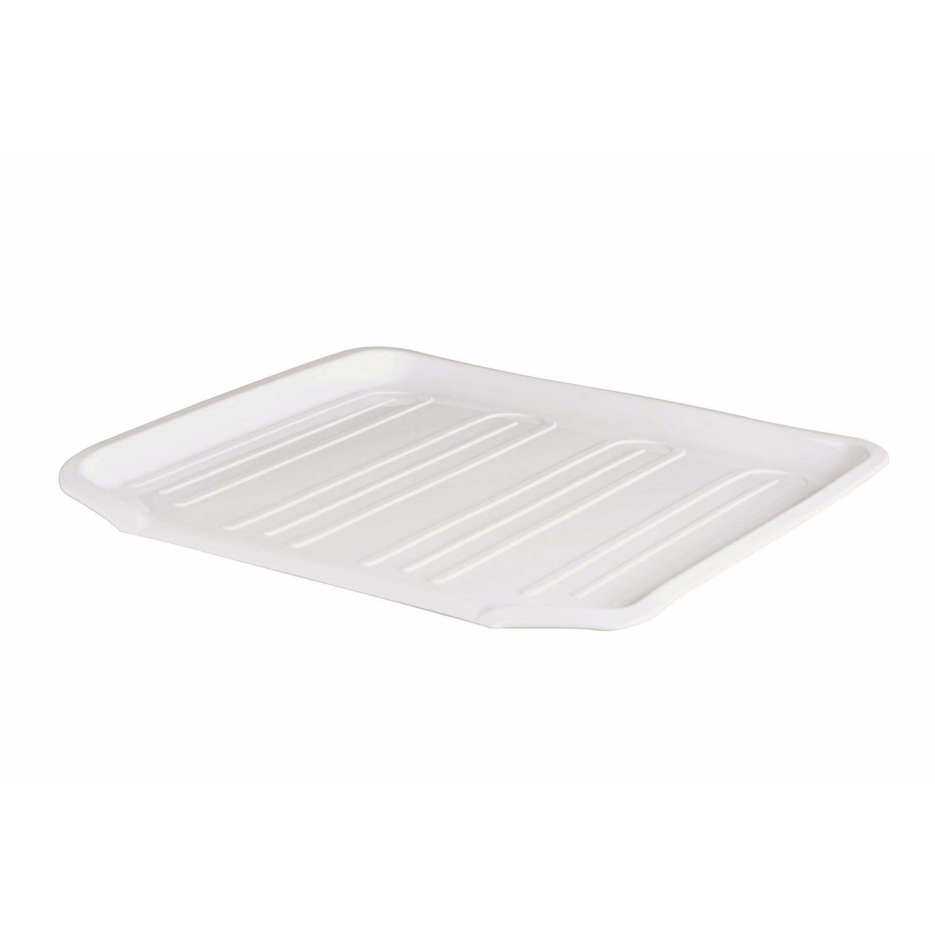 Essential Home Small Dish Drain Board - White-009-09124 Essential Home Small Dish Drain Board - White-009-09124