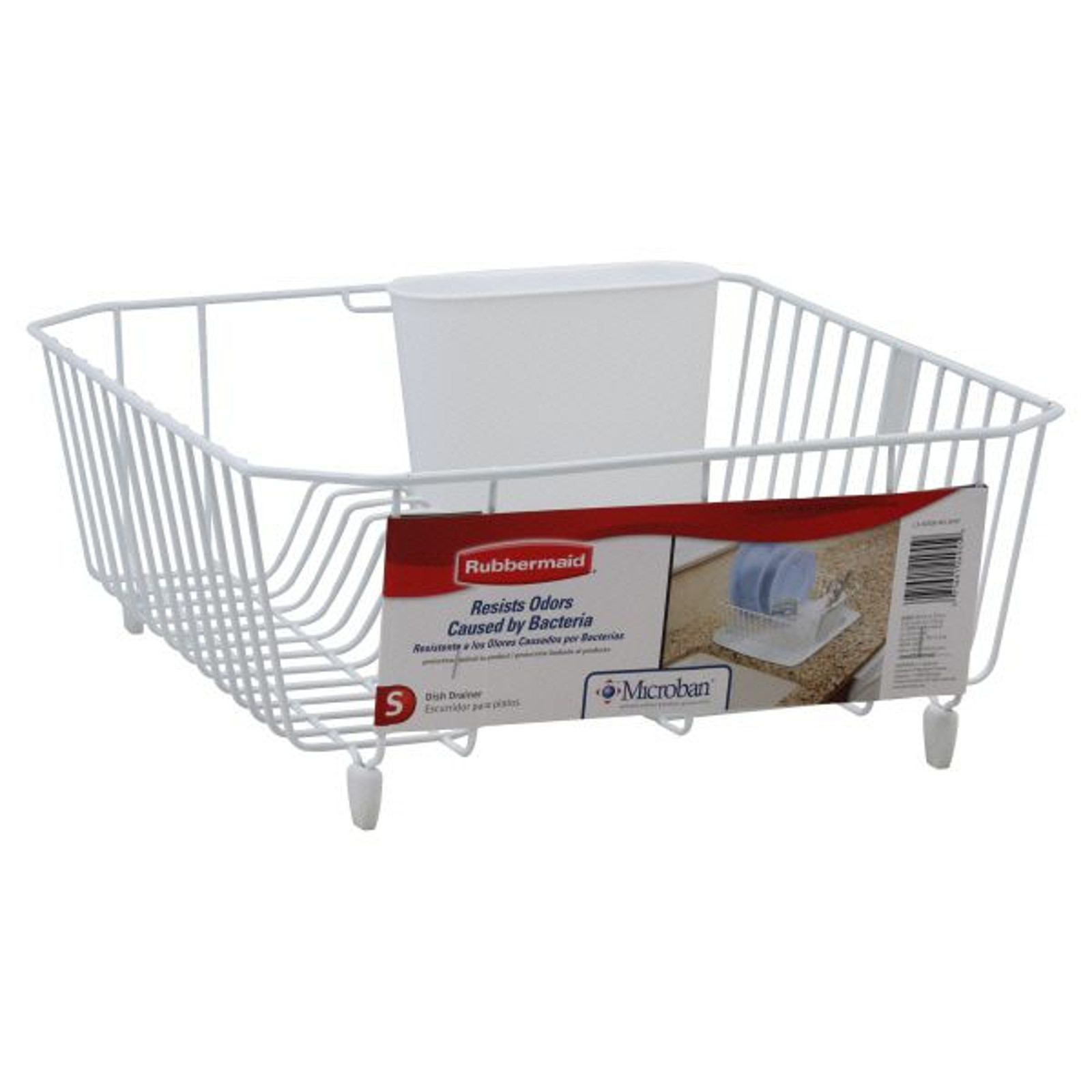 Rubbermaid Dish Drainer, White-009-09230 Rubbermaid Dish Drainer, White-009-09230