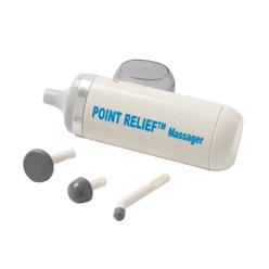 Point-Relief Point Relief Mini-Massager Battery-Powered for Pain Relief, Tension Relief and Massage Therapy, white - 14-1050