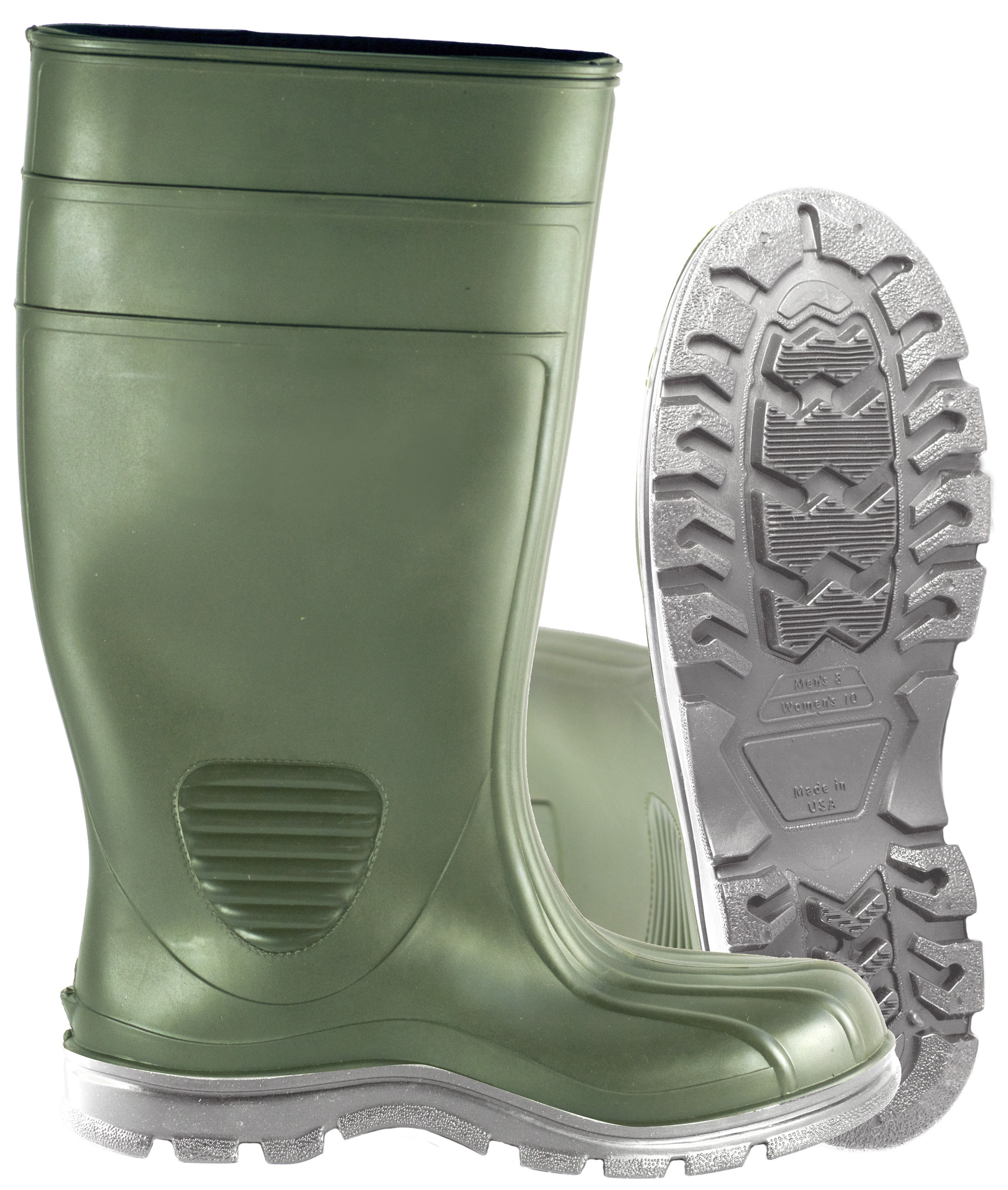 Heartland Footwear Men's Self Evacuating Lug Comfort Tuff Steel Toe Industrial Boot - Green