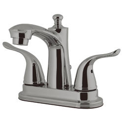 Kingston Brass FB7628YL 4 in. Centerset Bathroom Faucet, Brushed Nickel
