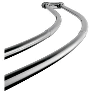 Edenscape Ccd2171 Adjustable 60 72 Double Curved Stainless Steel Shower Curtain Rod Polished Chrome