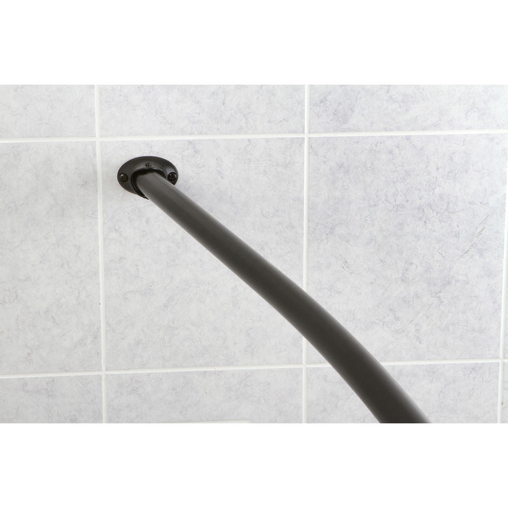 Edenscape CC3175 Adjustable Hotel Single Curved Shower Curtain Rod