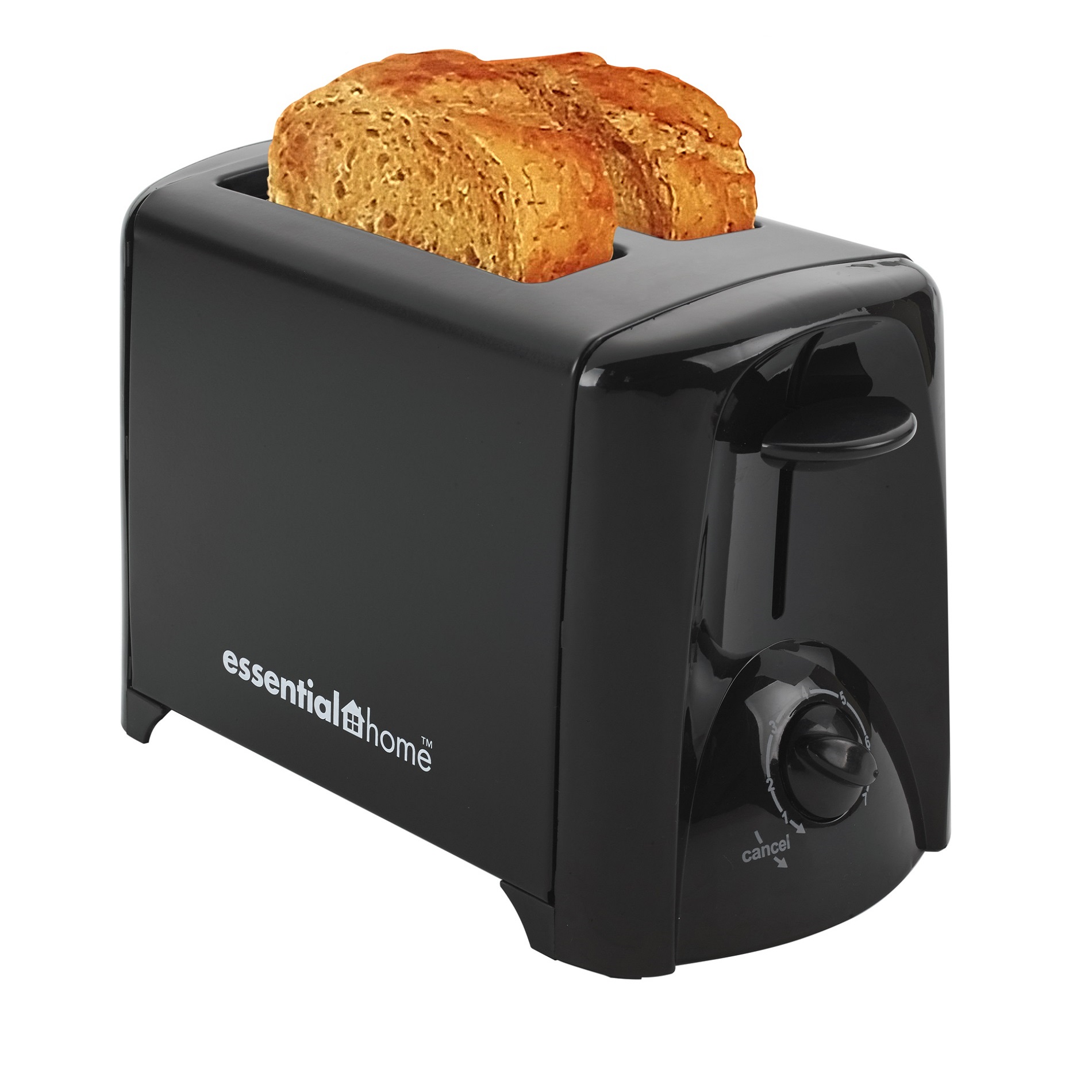 Essential Home FK-TS20 2-Slice Toaster - Black Essential Home FK-TS20 2-Slice Toaster - Black