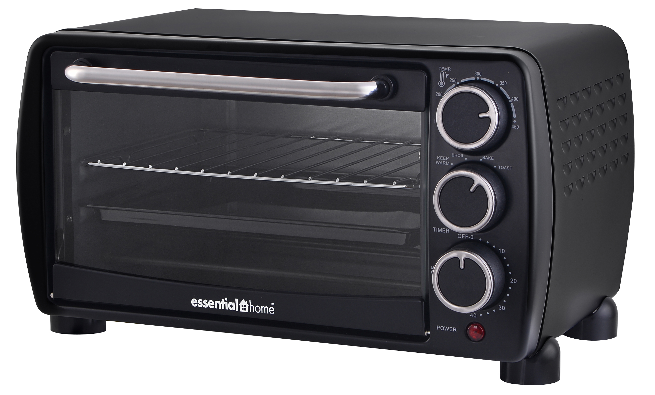 Essential Home CS1202A Toaster Oven - Black Essential Home CS1202A Toaster Oven - Black