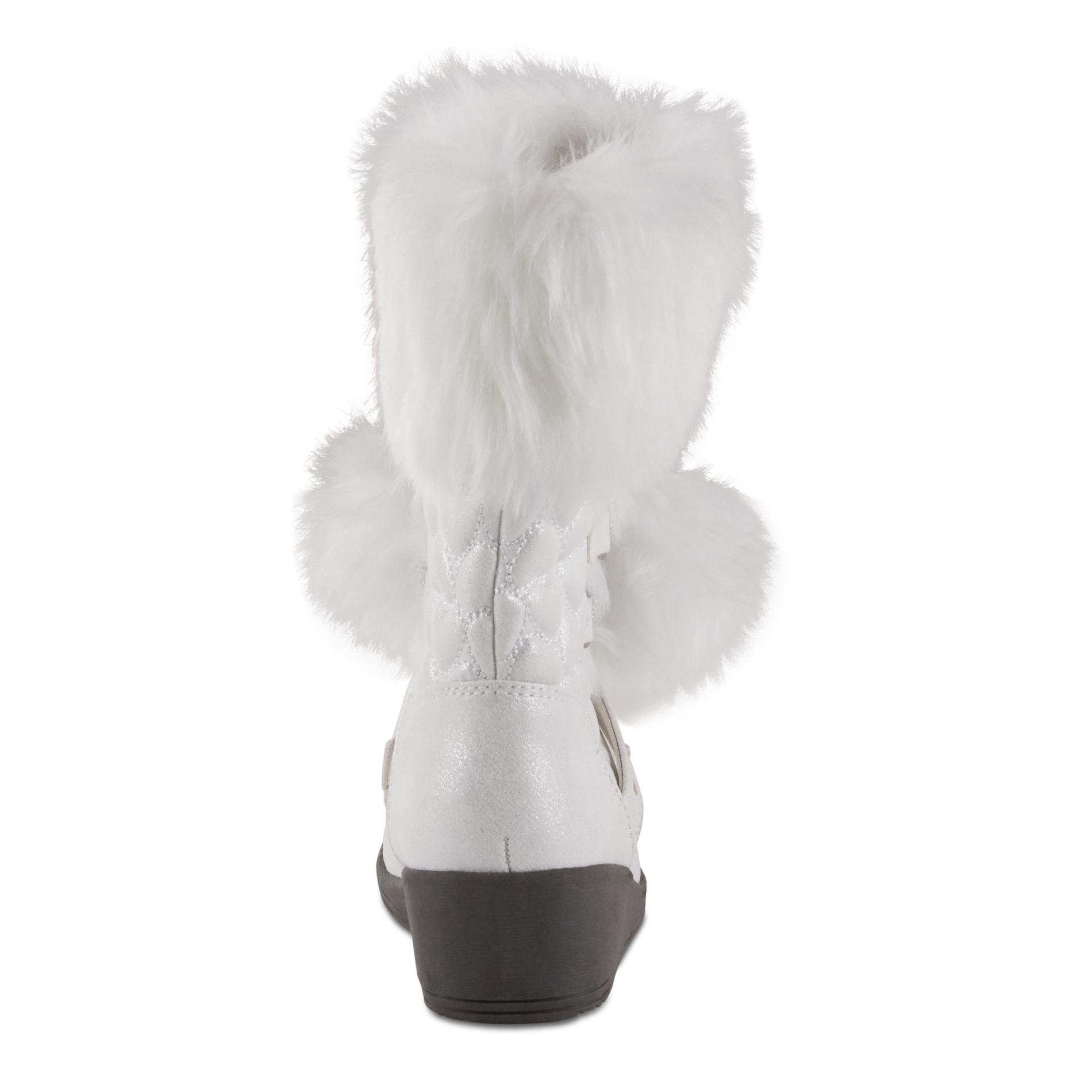 girls white winter boots