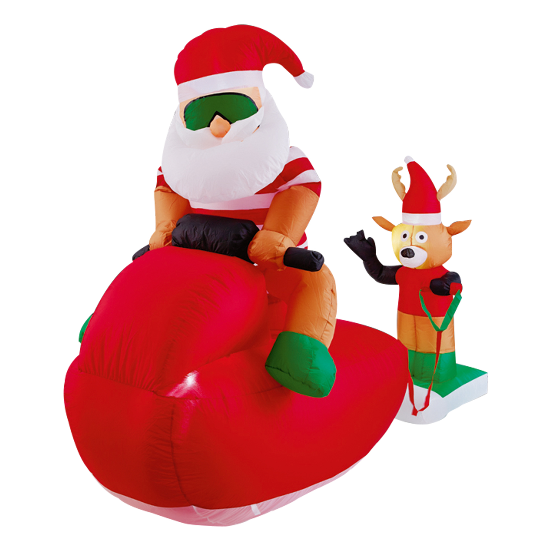 Trim A Home&reg; 83" Inflatable Santa On A Jet Ski