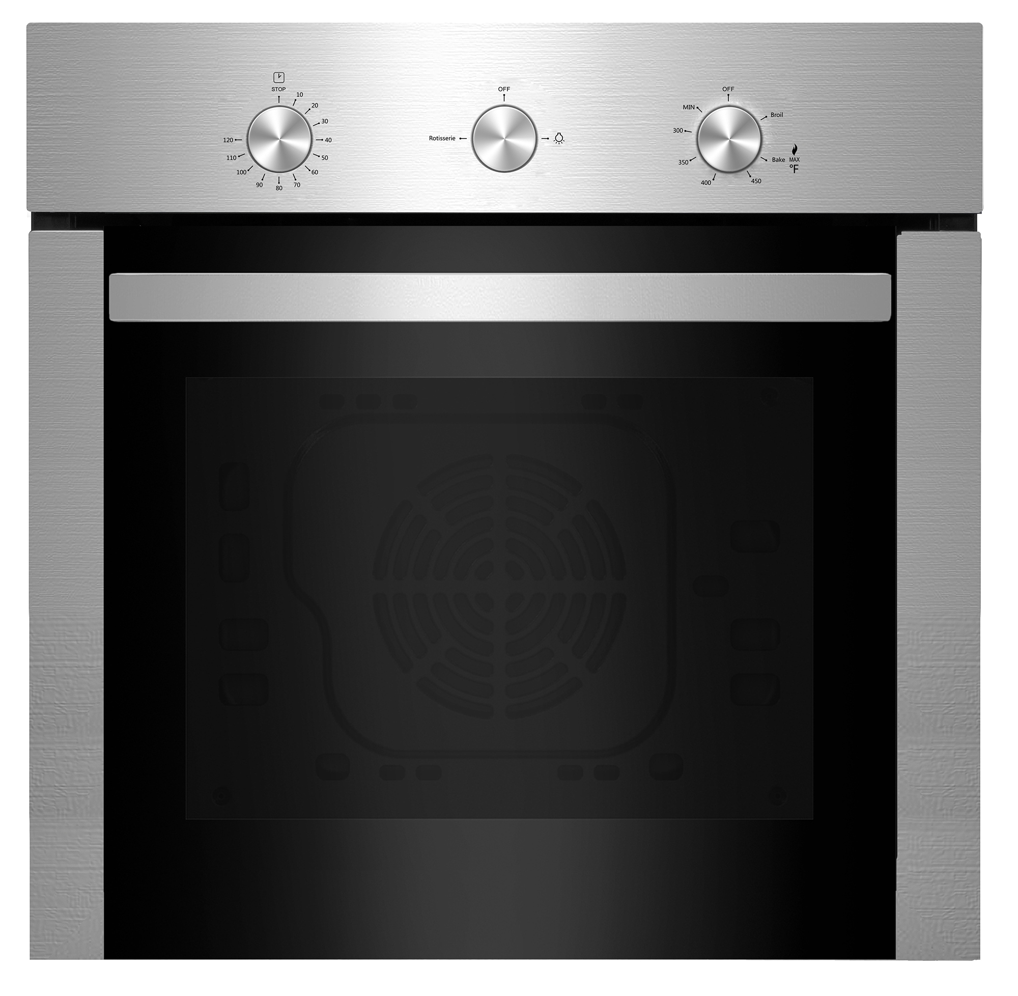 Empava JKG2P58D04 24" Stainless Steel Builtin NG/LPG Convertible