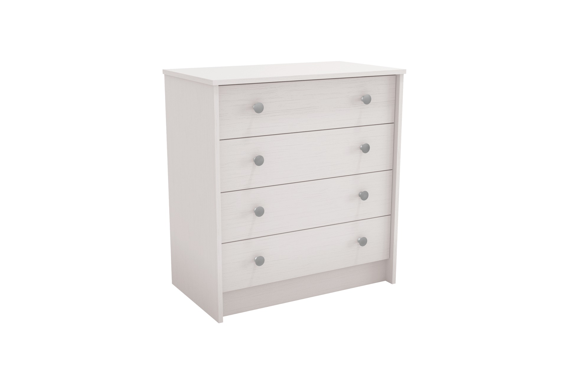 Essential Home Belmont 2.0 4-Drawer Chest - White, Black Essential Home Belmont 2.0 4-Drawer Chest - White, Black