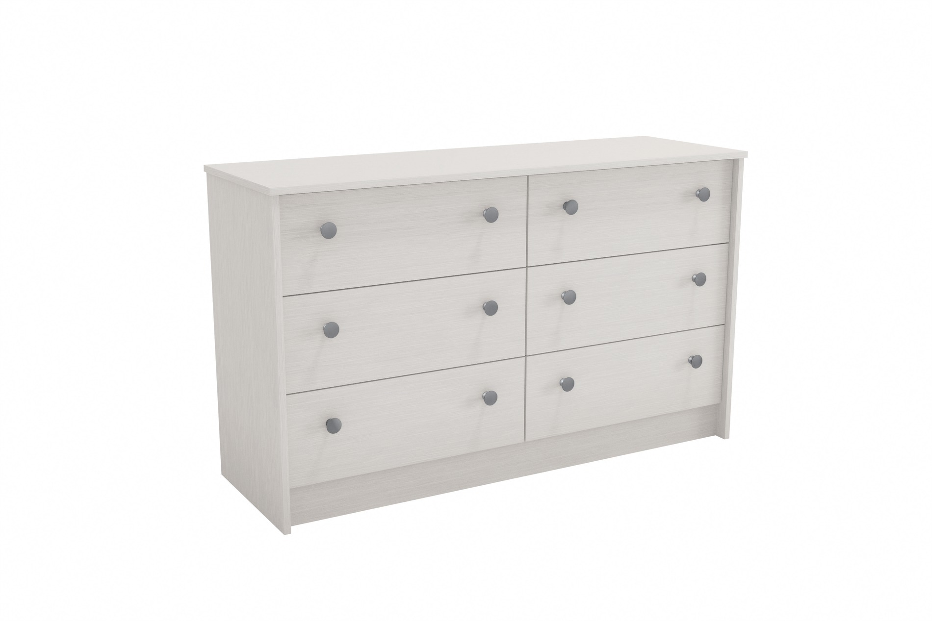 Essential Home Belmont 2 0 6 Drawer Chest White