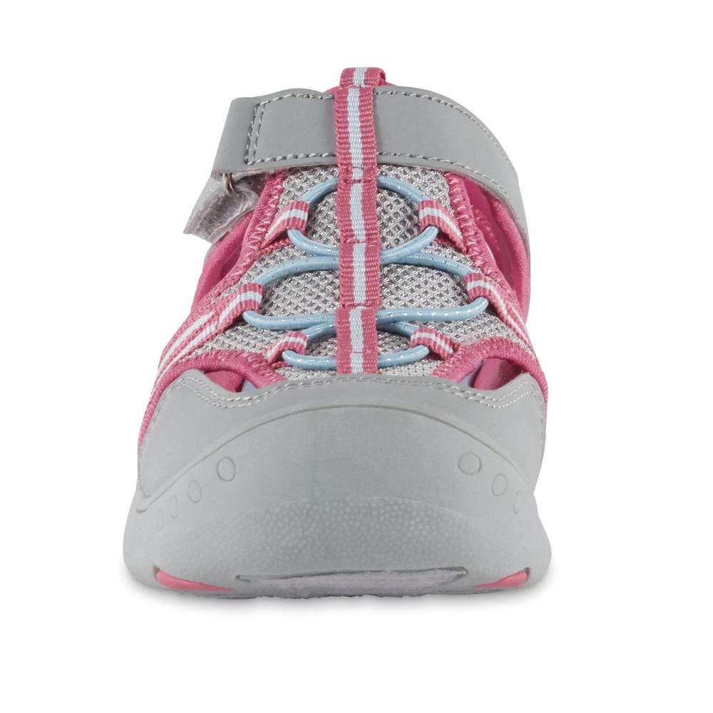 Piper & Blue Girls' Catniss Sport Sandal - Gray/Pink