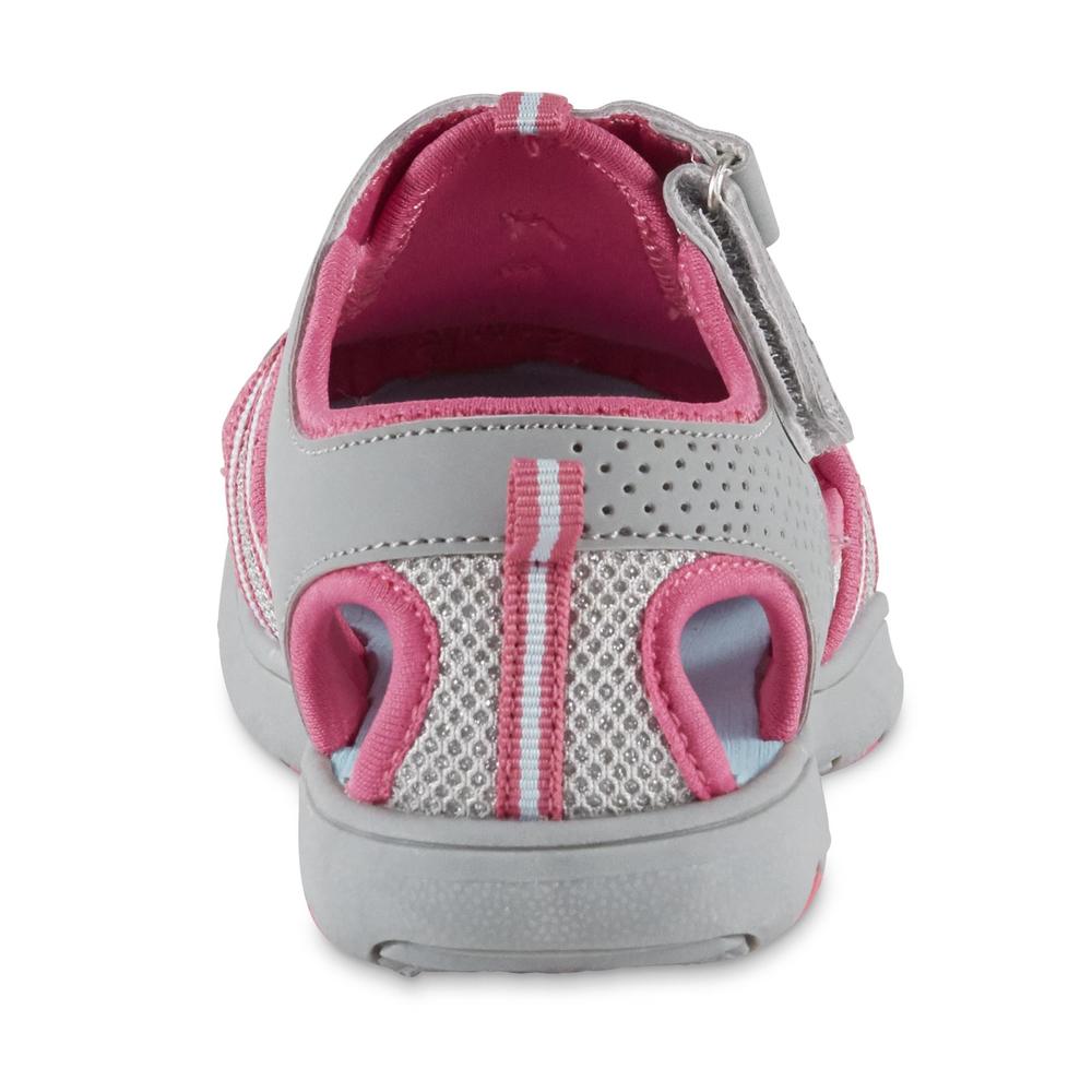 Piper & Blue Girls' Catniss Sport Sandal - Gray/Pink