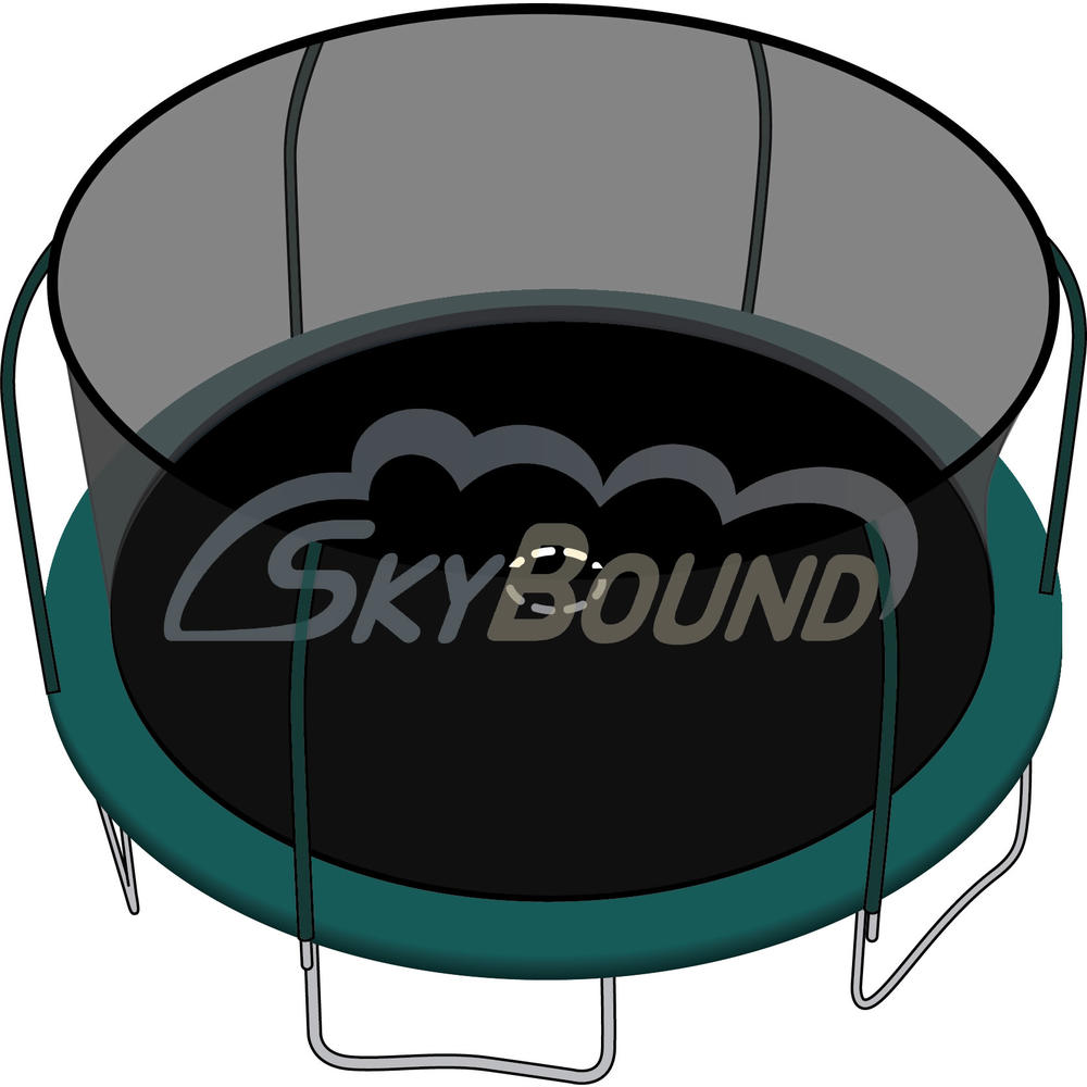 Skybound 15Ft Trampoline Net (Fits Bounce Pro, Sportspower Brands With 6 Pole Enclosures Using Steel Top Rings) -Net Only