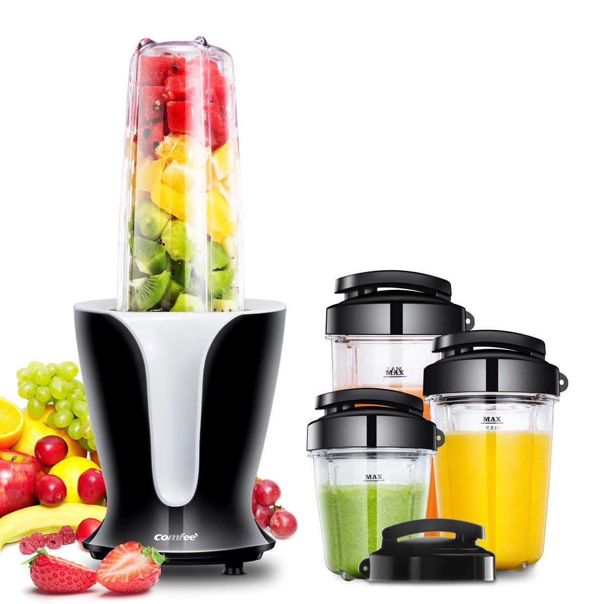 Comfee BL1191 Personal 10pc Blender Set, Black Comfee BL1191 Personal 10pc Blender Set, Black