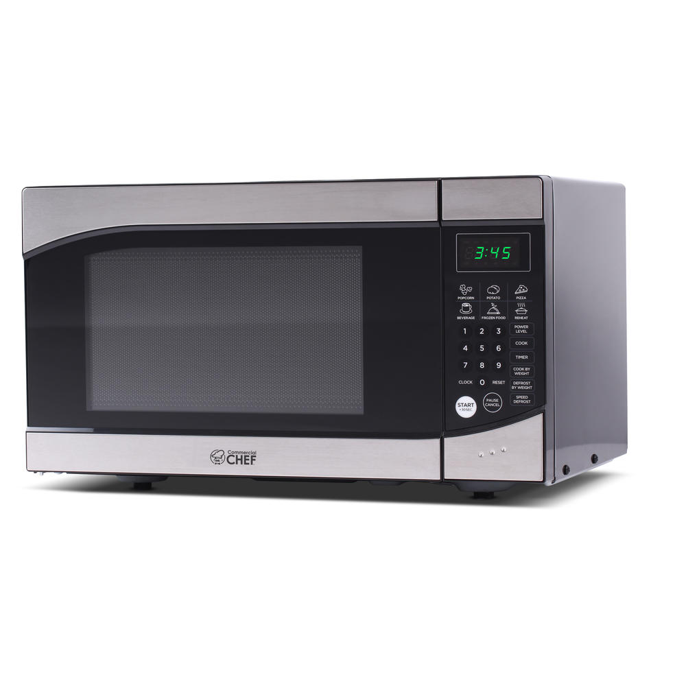 Commercial Chef CHM009 0.9. Cu. Ft. Chef Commercial Microwave - Stainless Steel