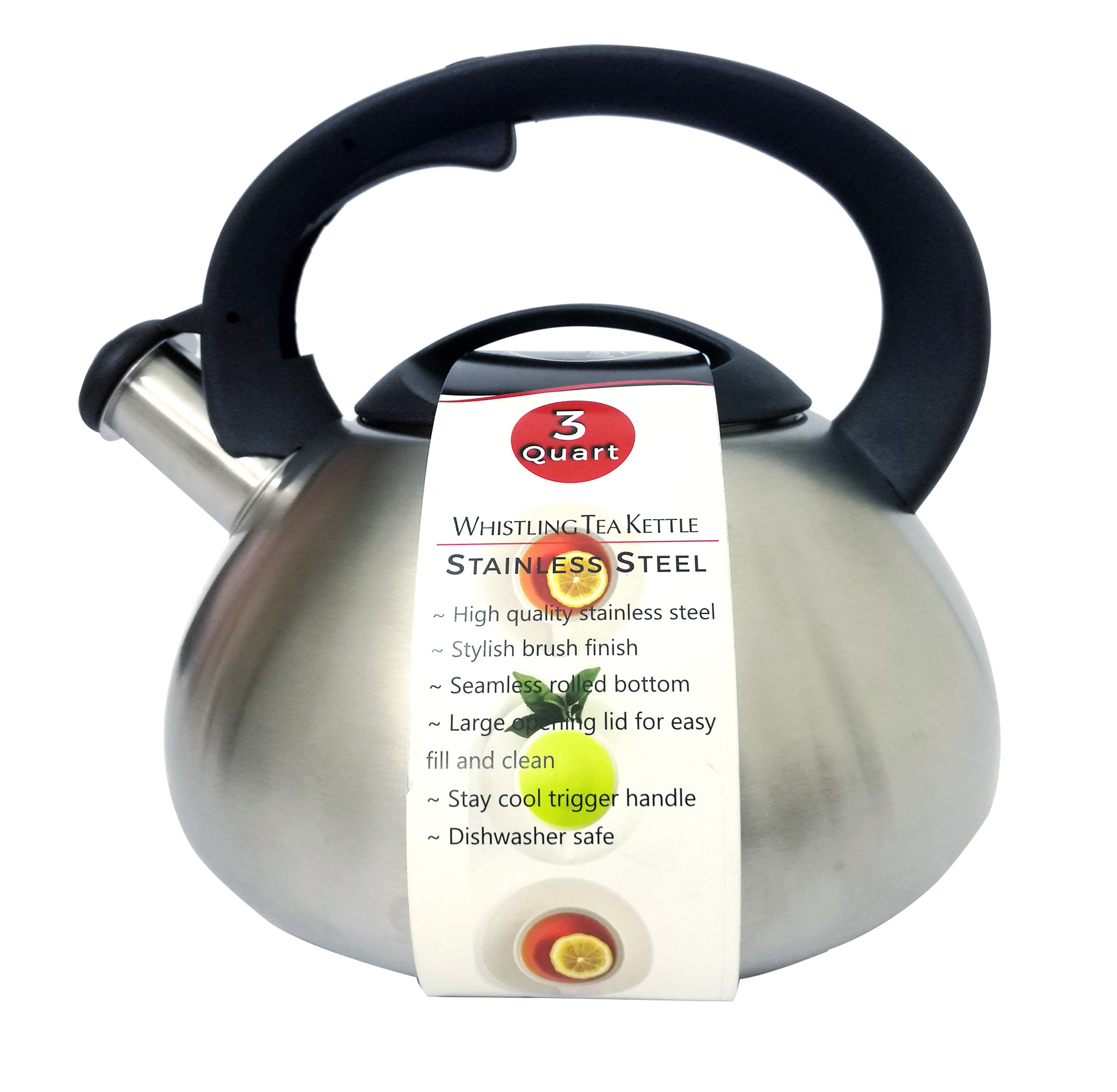 50408 3-Quart Stainless Steel Whistling Tea Kettle