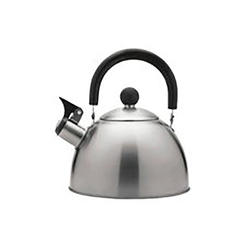 Culinary Edge 50407 2 qt. Stainless Steel Whistling Tea Kettle&#44; Silver