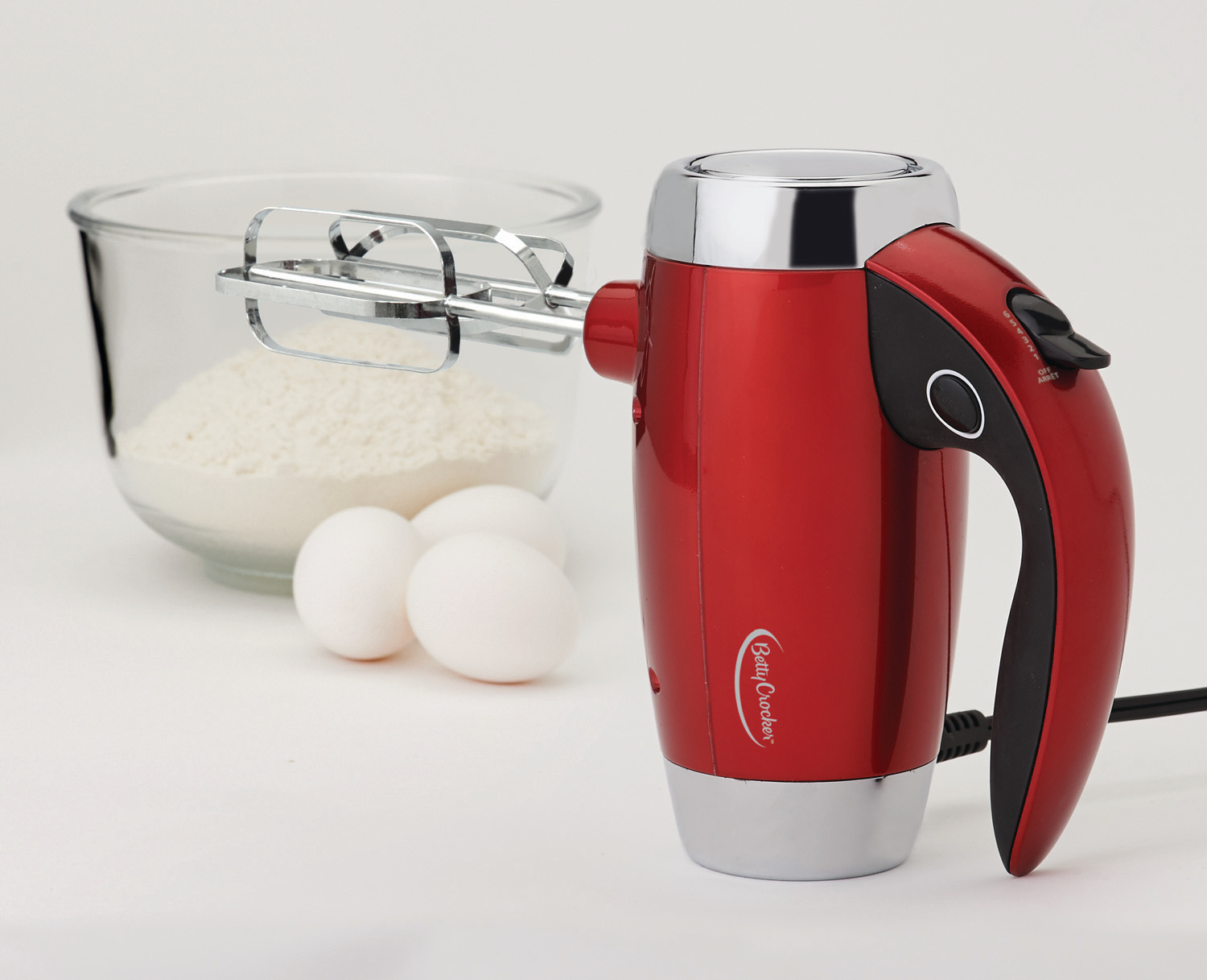 Betty Crocker BC2208CMR Hand Mixer With Stand Metallic Red Shop Your Way Online Shopping