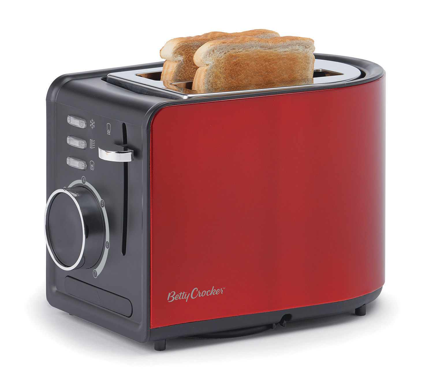 Betty Crocker BR603 Signature Series 2Slice Toaster Metallic Red