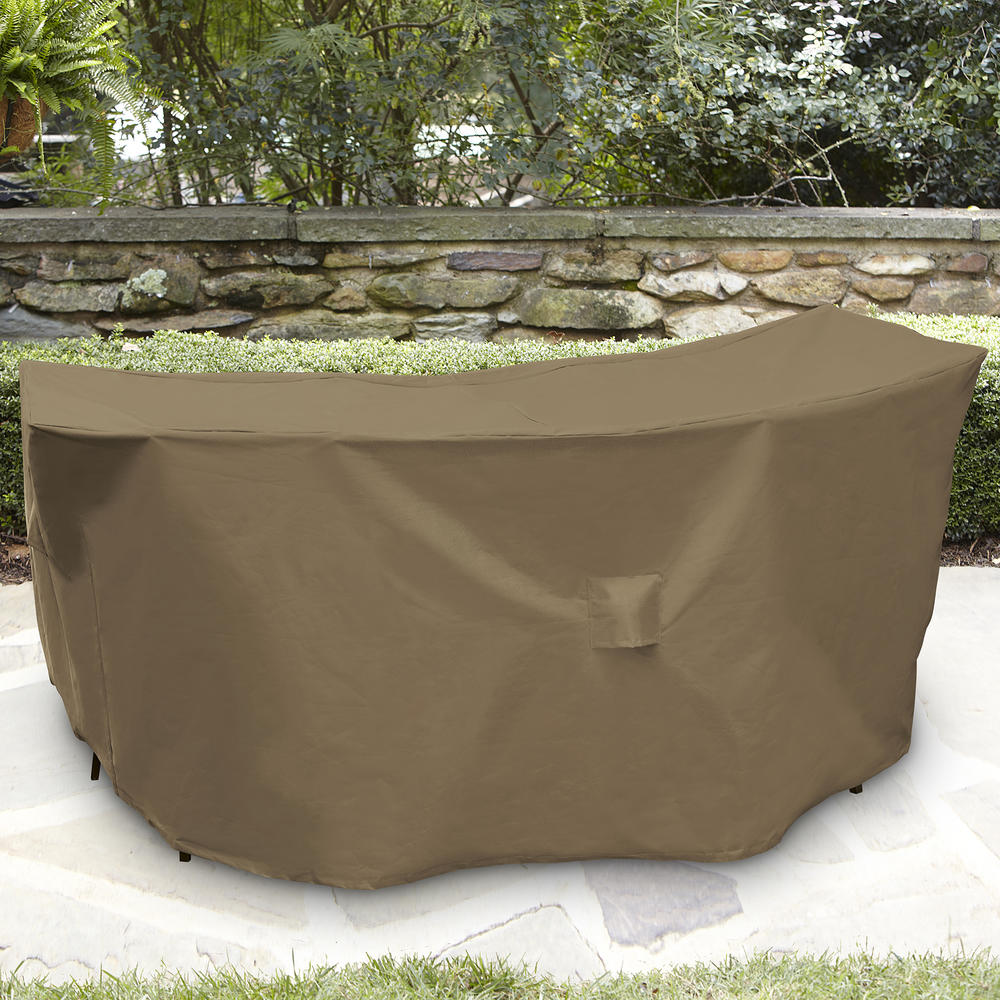CoverShield Deluxe Patio Bar Cover - Brown