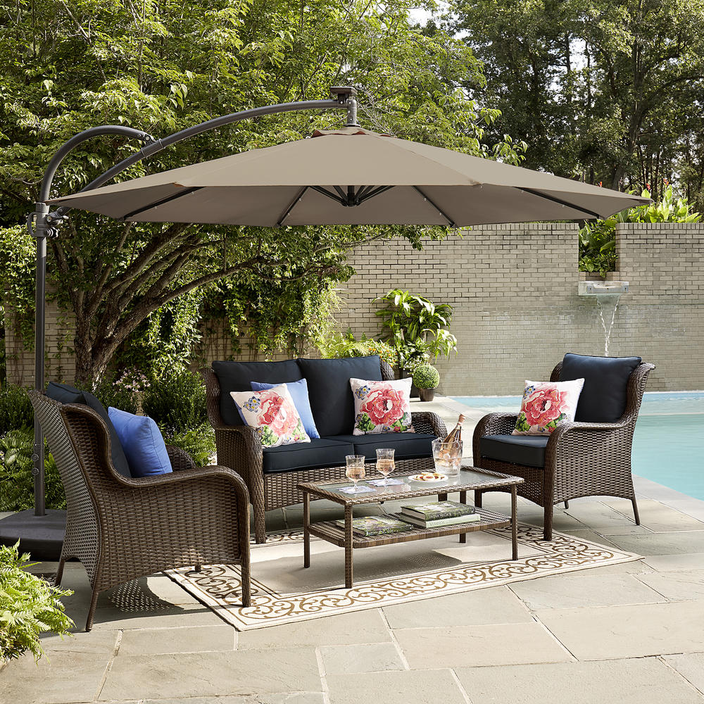 Jaclyn Smith  Leighton 4-Piece Wicker Patio Seating Set *Limited Availability