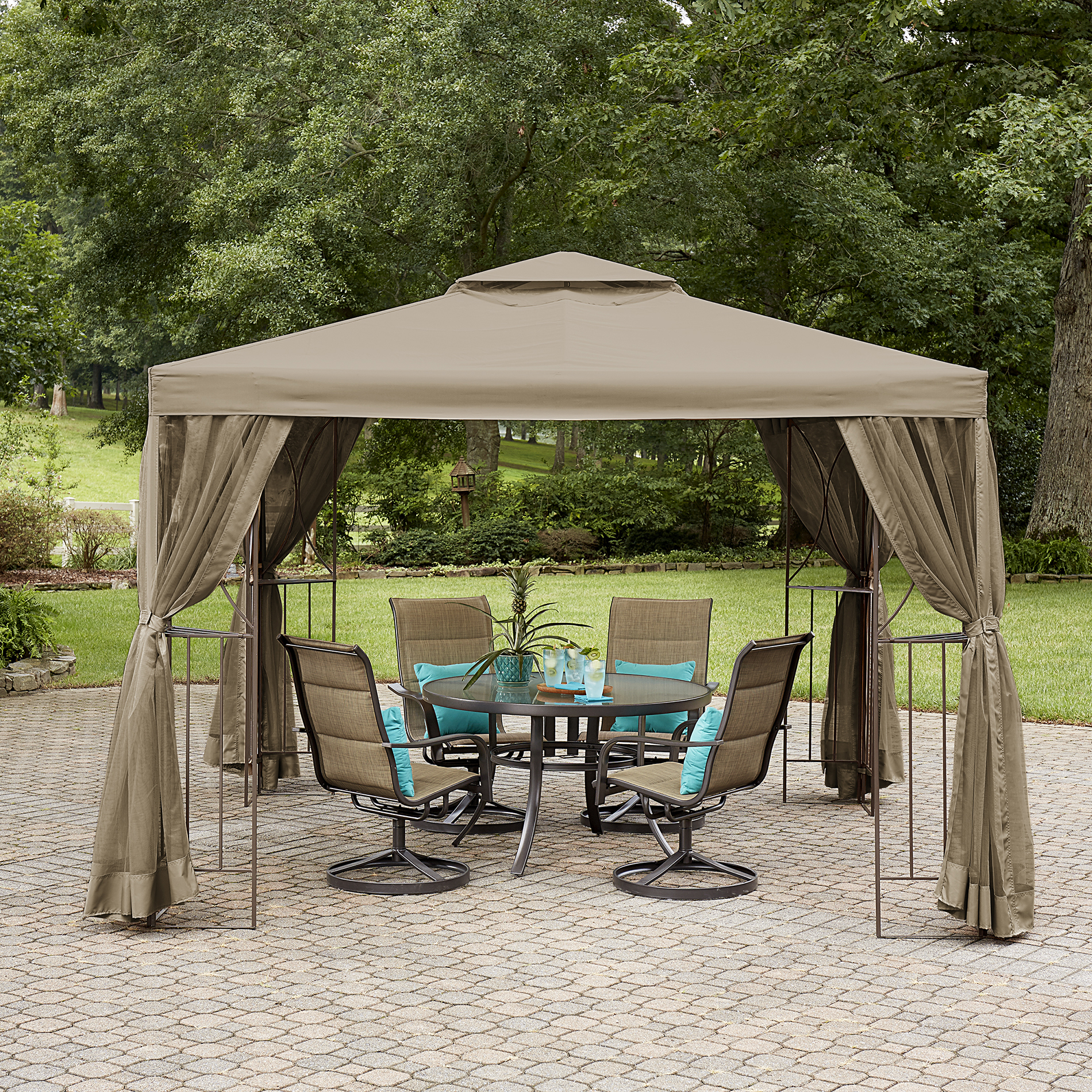 Garden Oasis Lakeville 10' x 10' Canopy Gazebo with Insect ...