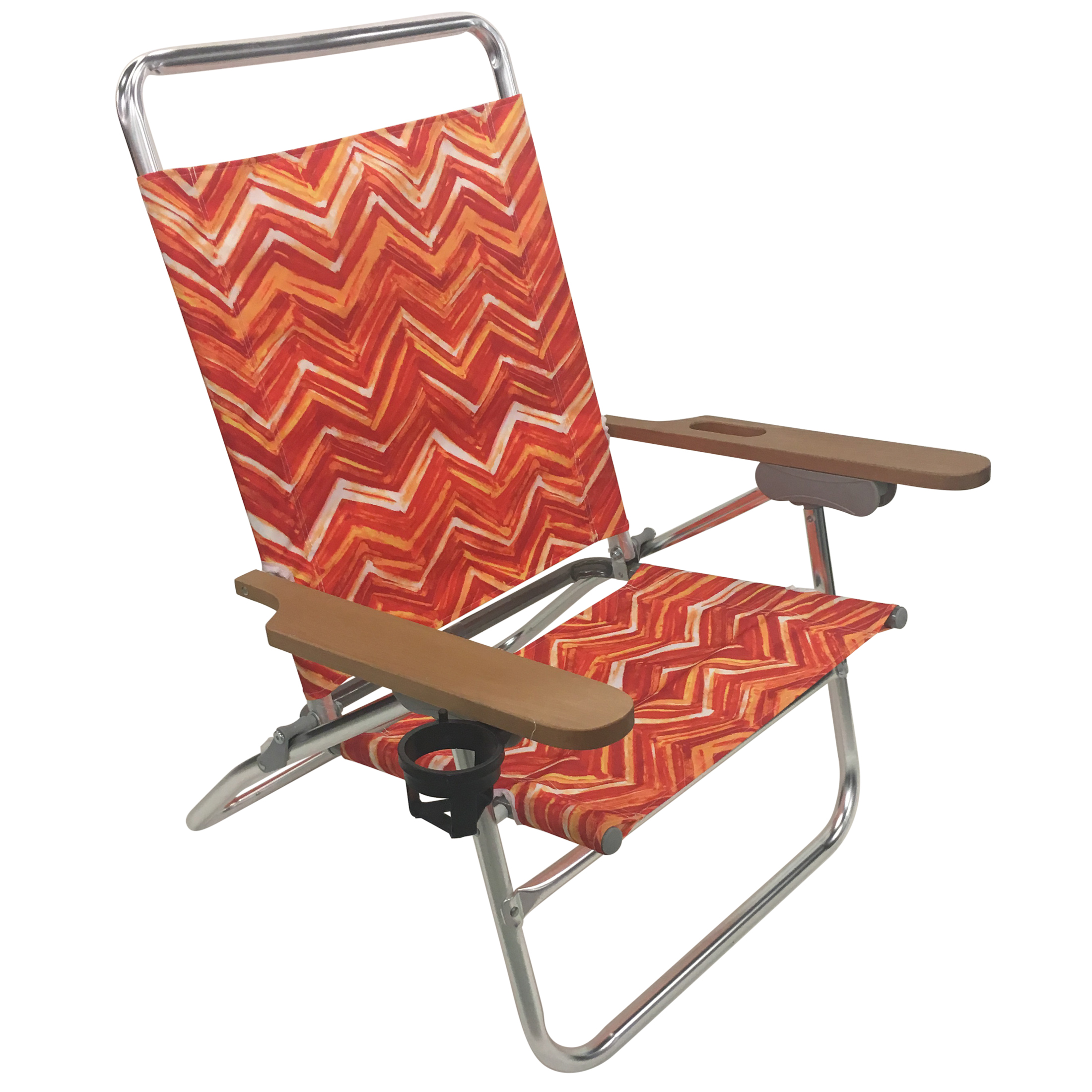 Essential Garden 4 Position Beach Chair - Orange