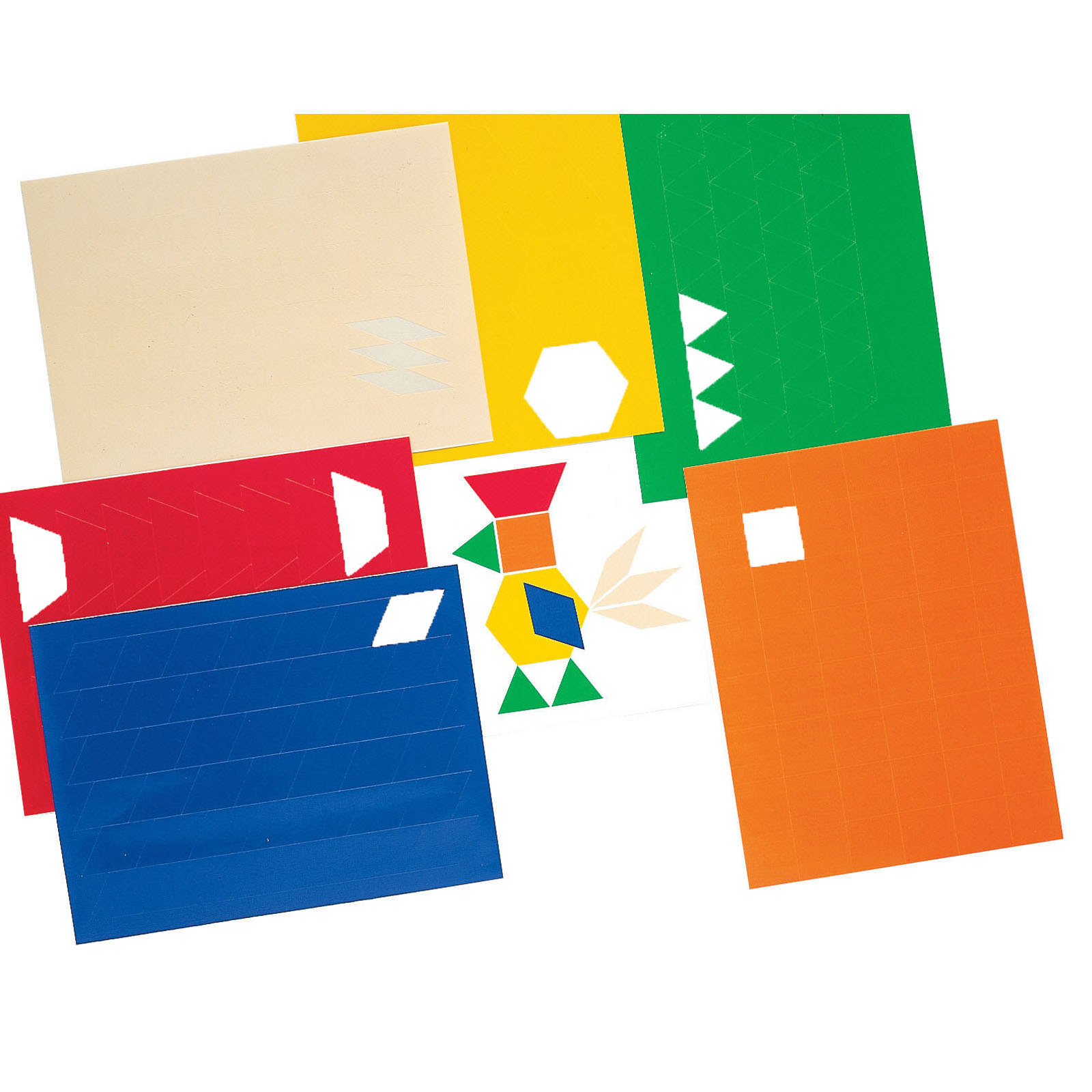 Carson-Dellosa Pub Group Pattern Blocks Stickers 900-Pk Reusable