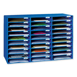 Pacon Classroom Keepers 30-Slot Mailbox, Blue