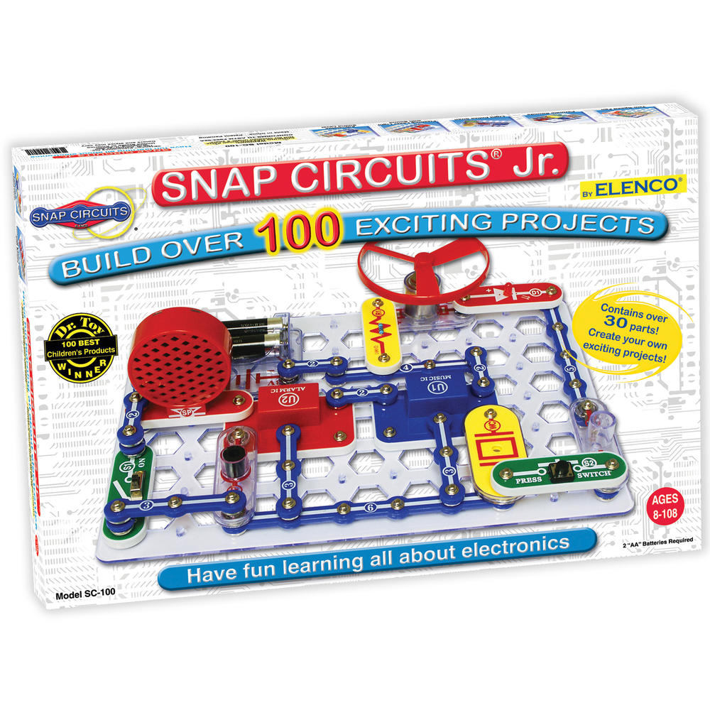 Elenco Electronics Snap Circuits Jr.&#174; 100 Experiments