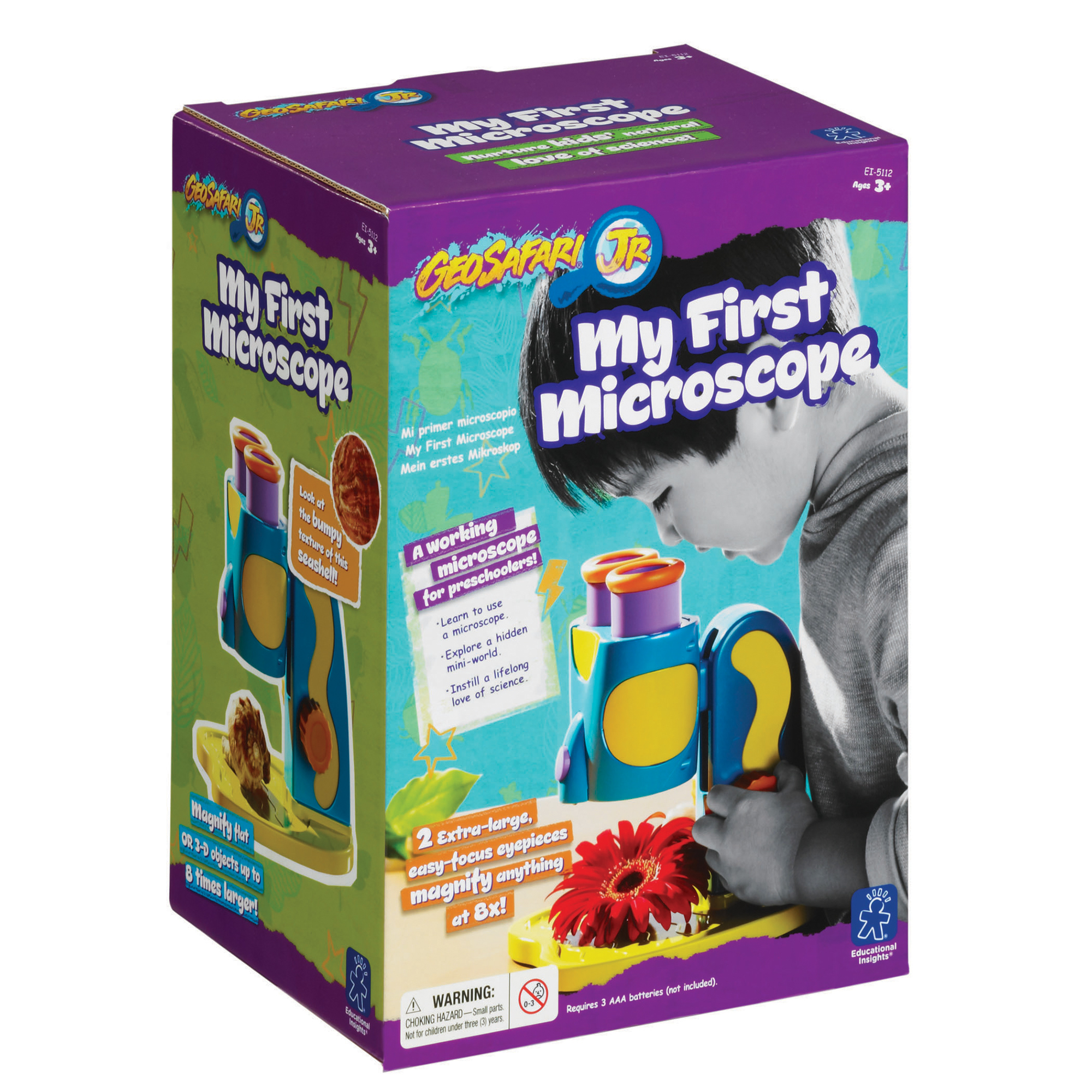 Educational Insights Geosafari Jr My First Microscope, Multi-color Educational Insights Geosafari Jr My First Microscope, Multi-color