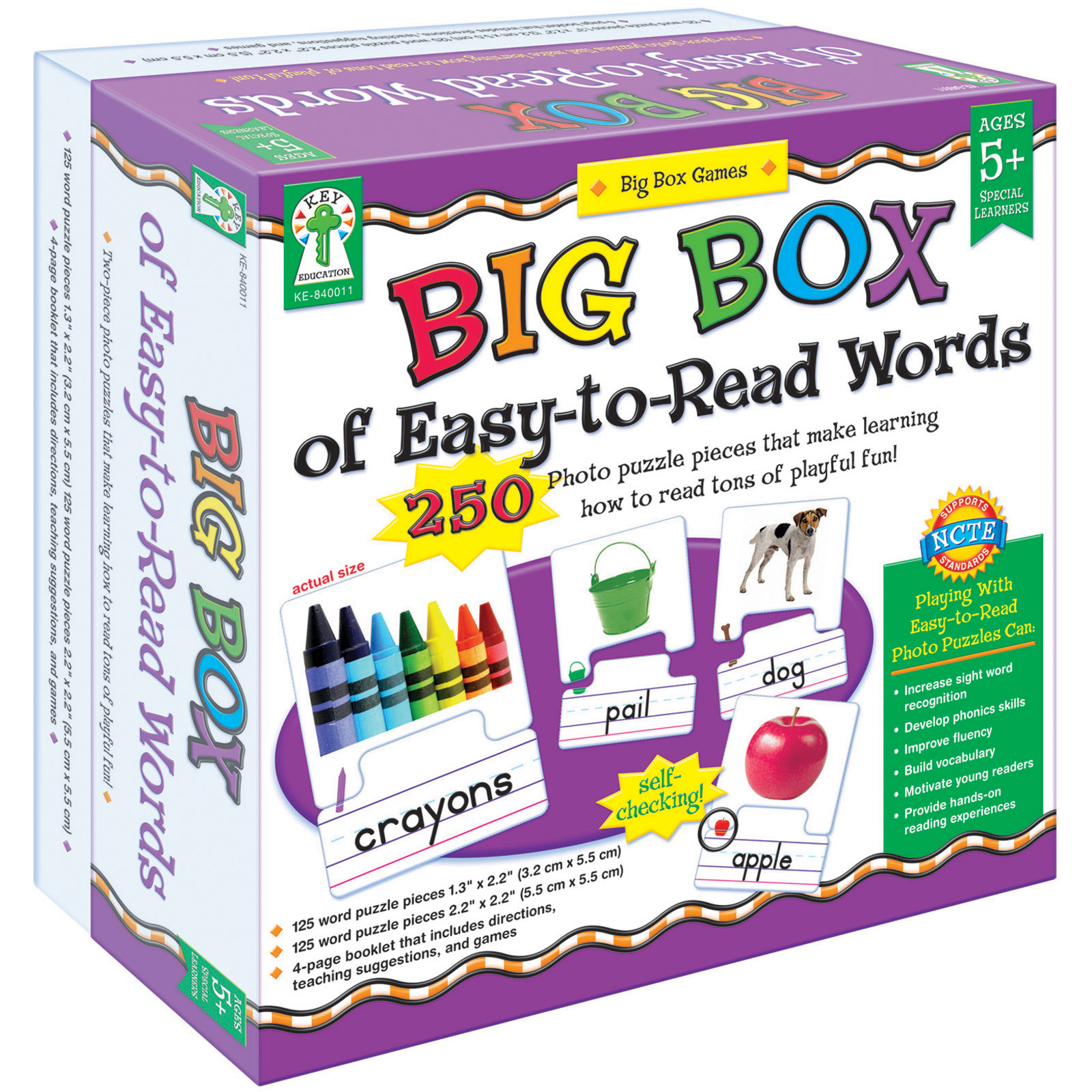 Carson-Dellosa Pub Group Big Box Of Easy To Read Words Game Age 5+ Special Education