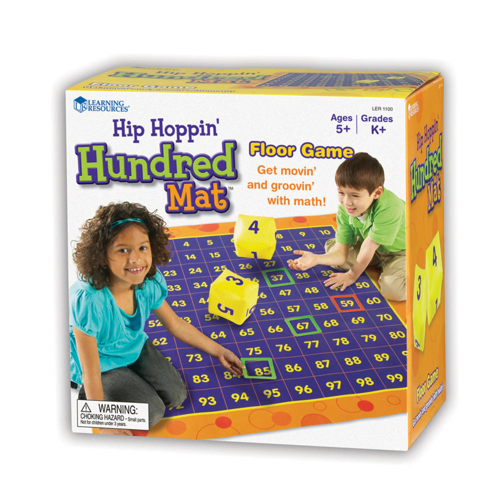 Learning Resources Hip Hoppin Hundred Mat