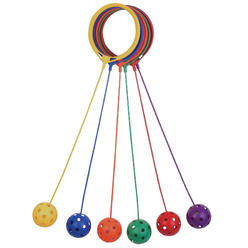 Champion Sports Swing Ball Set, Pack of 6, Assorted Colors