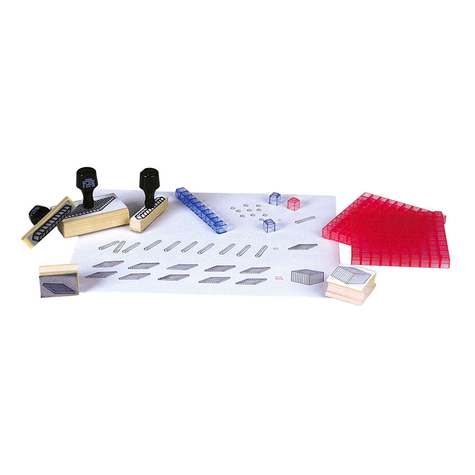 Center Enterprises Base 10 Block Stamp Set, 20/Set, 3 Sets Center Enterprises Base 10 Block Stamp Set, 20/Set, 3 Sets