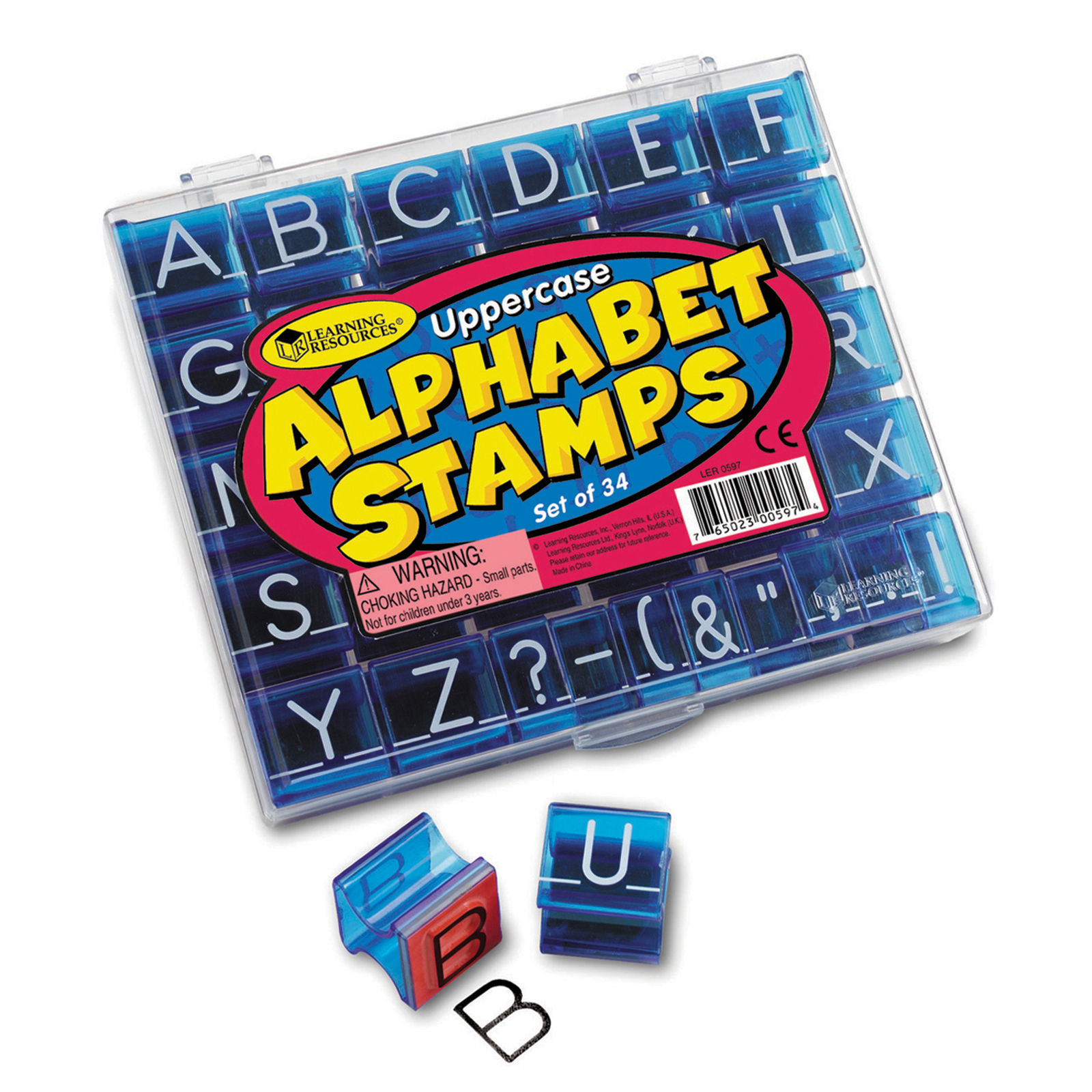Learning Resources Uppercase Alphabet Stamp Set, 2 Sets Learning Resources Uppercase Alphabet Stamp Set, 2 Sets