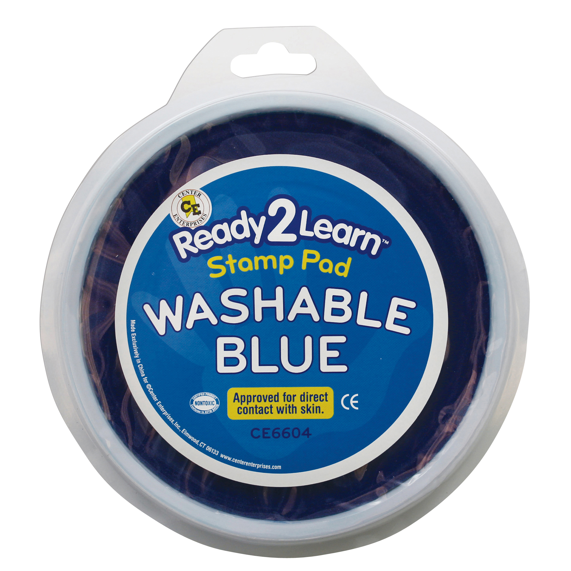 Center Enterprises Jumbo Washable Stamp Pad, Blue, Pack of 6