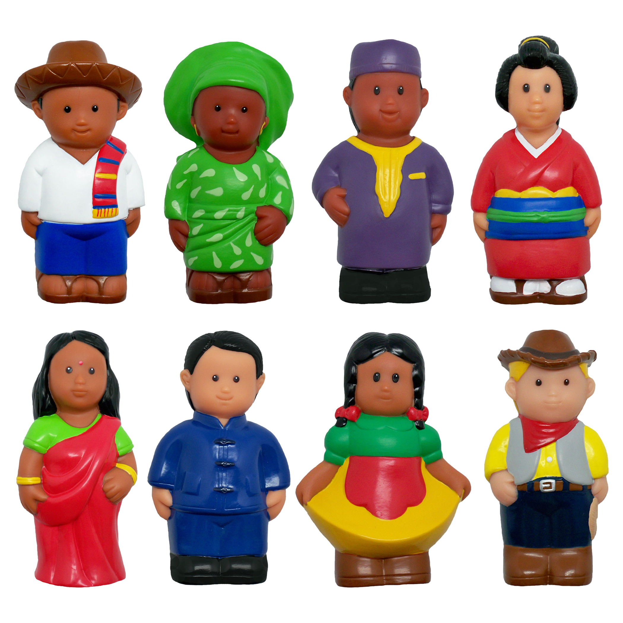 Get Ready Kids Multicultural Around the World Figures, Set of 8