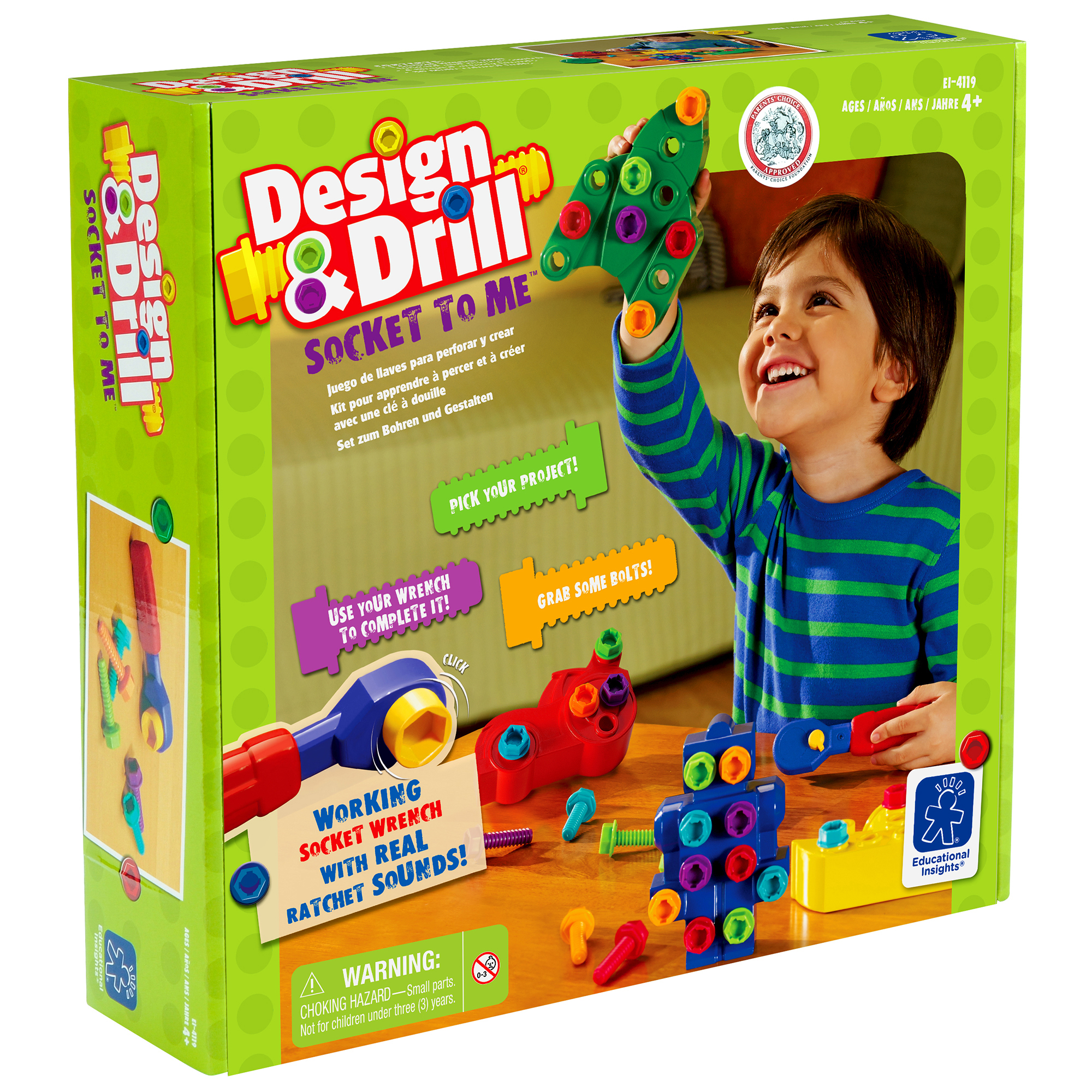 Educational Insight Eductional Insights Design & Drill Socket To Me Educational Insight Eductional Insights Design & Drill Socket To Me