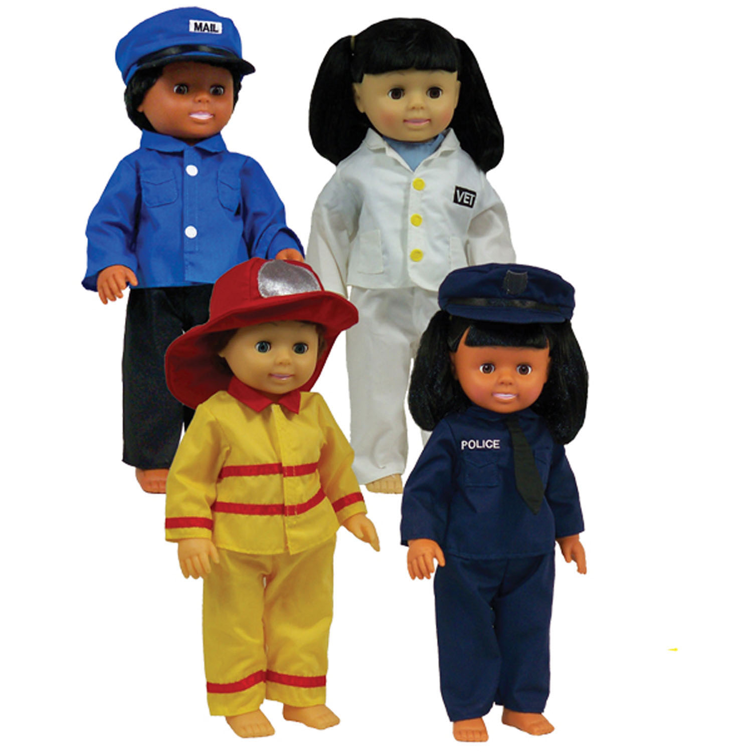 Get Ready Kids Career Doll Clothes, 4 outfits for 16" doll