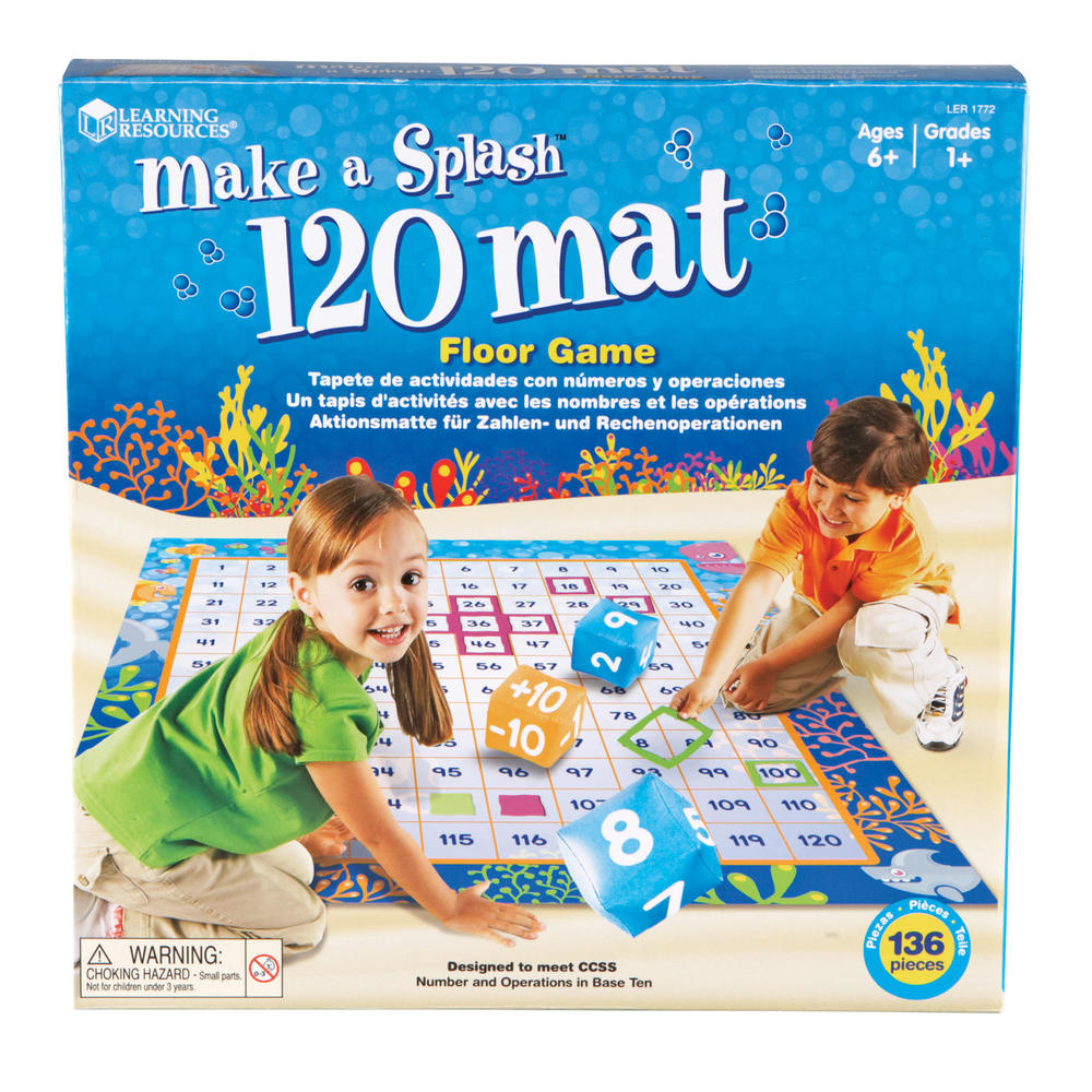 Learning Resources Make a Splash™ 120 Mat Floor Game