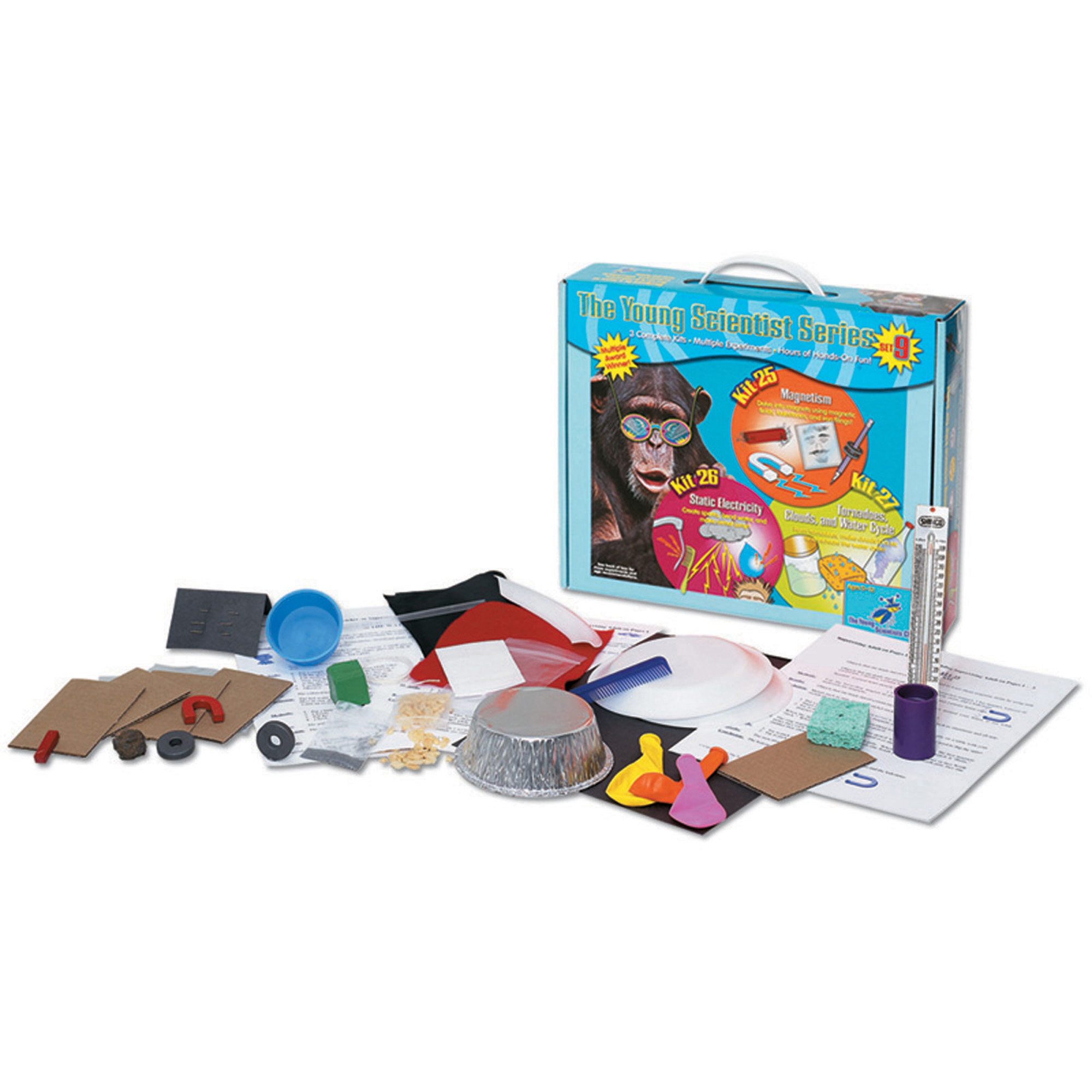 The Young Scientists Club Science Experiment Kit, Magnetism; Static Electricity; Tornadoes, Clouds, and Water Cycle The Young Scientists Club Science Experiment Kit, Magnetism; Static Electricity; Tornadoes, Clouds, and Water Cycle